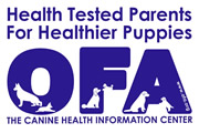 health tested parents OFA